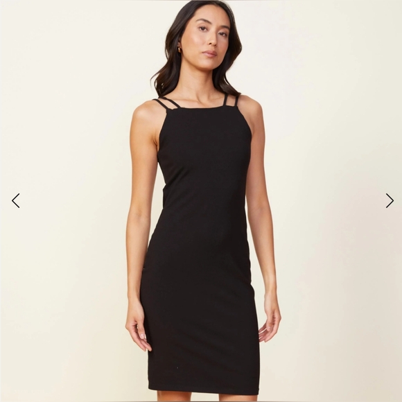 Anthropologie Dresses & Skirts - NWOT Anthropologie Monroe Double Strap Black Dress